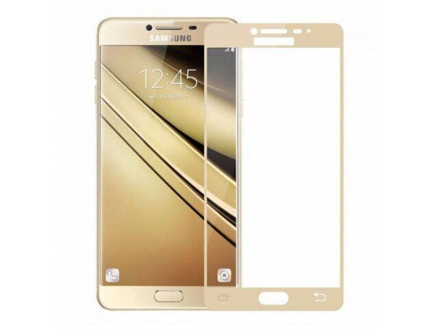 Защитное стекло Samsung A730 GOLD (5D ) ID999MARKET_6008623 фото