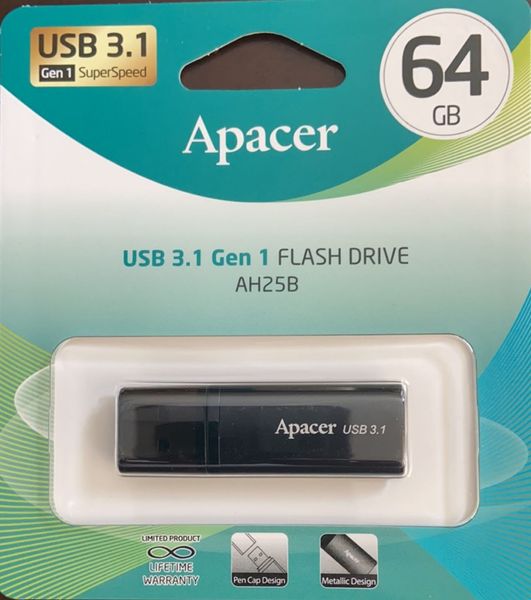 USB 3.1 Flash накопитель Apacer AH25B (64GB) ID999MARKET_6219376 фото